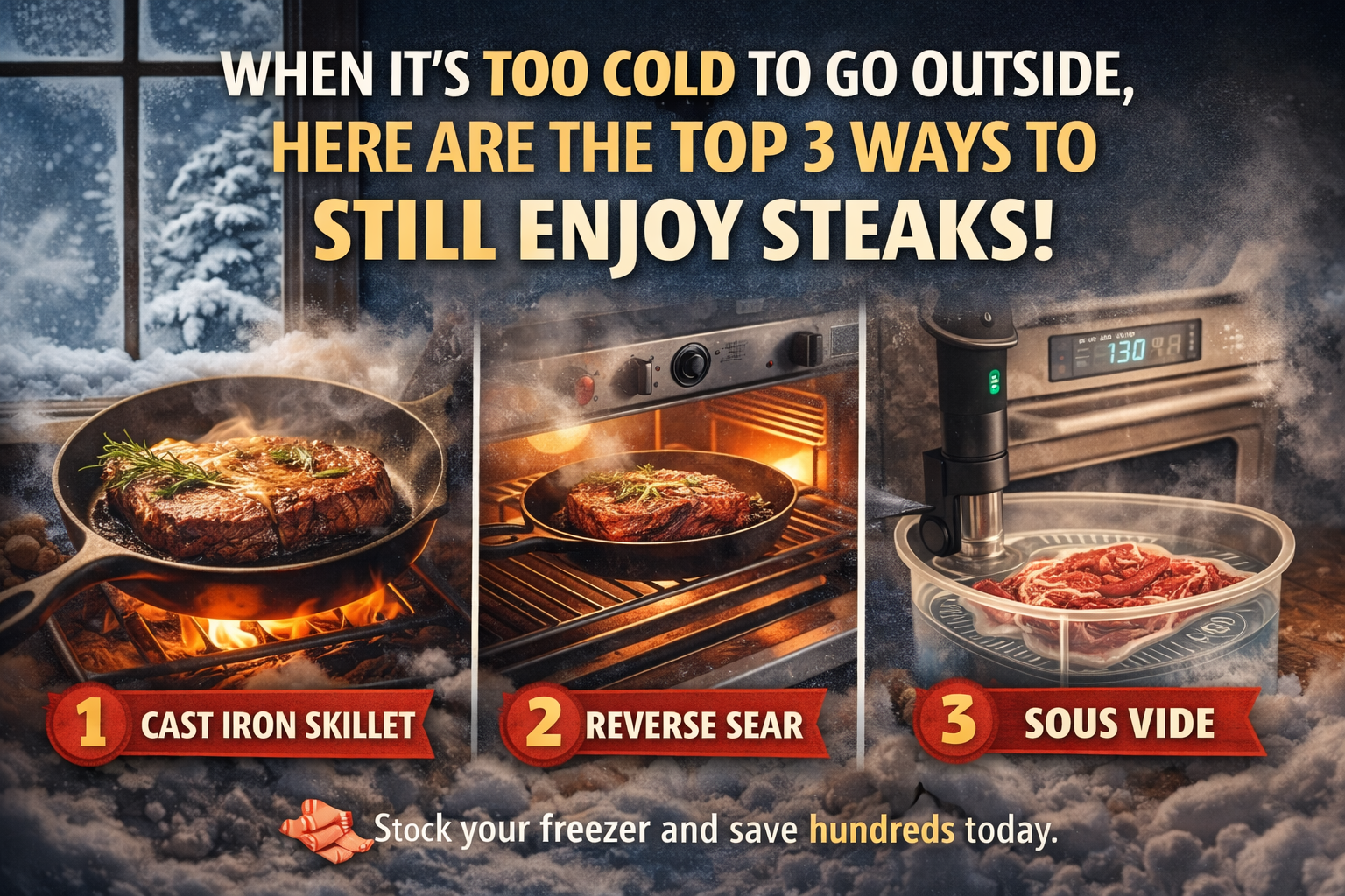 The Top 3 Ways to Cook Steak Indoors (No Grill Required)